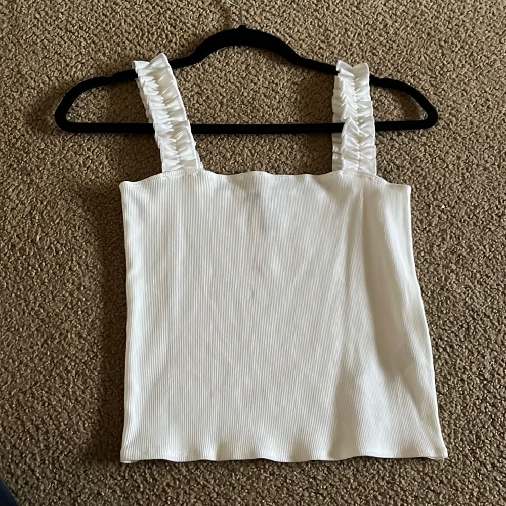 white small tank top